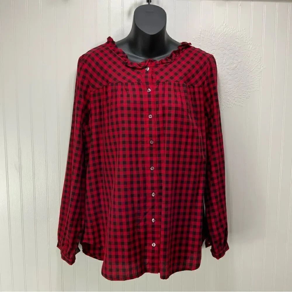 TALBOTS Buffalo Plaid shirt